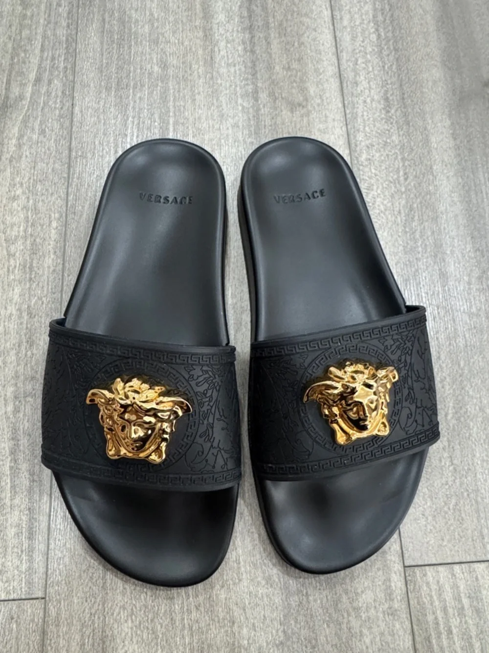Versace Rubber Sliders - Picture 2 of 11
